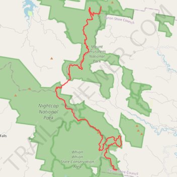 Gidjuum Gulganyi Complete trail, distance, elevation, map, profile, GPS track