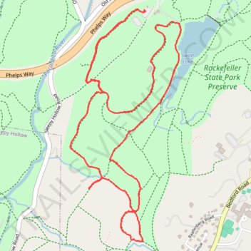 Rockefeller State Park Preserve trail, distance, elevation, map, profile, GPS track