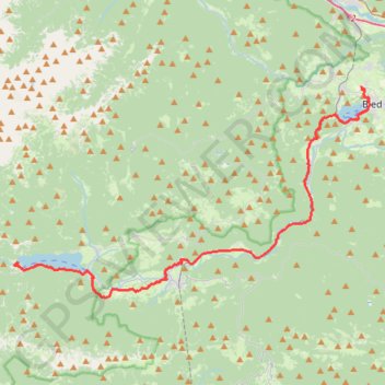 Bled - Bohinj trail, distance, elevation, map, profile, GPS track