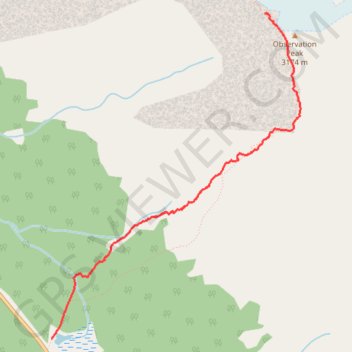 Observation Peak, Banff National Park Alberta Canada trail, distance, elevation, map, profile, GPS track