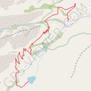 Lone Pine Lake trail, distance, elevation, map, profile, GPS track