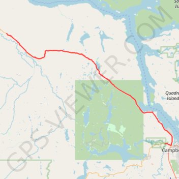 Campbell River - Sayward trail, distance, elevation, map, profile, GPS track