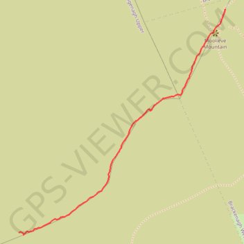 Moolieve Mountain trail, distance, elevation, map, profile, GPS track