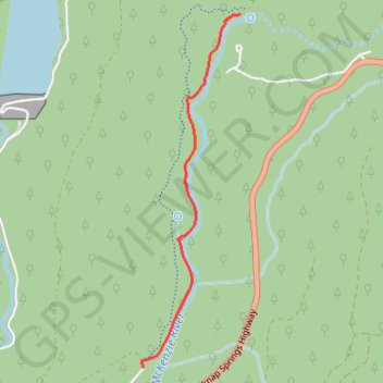 Tamolitch Blue Pool trail, distance, elevation, map, profile, GPS track