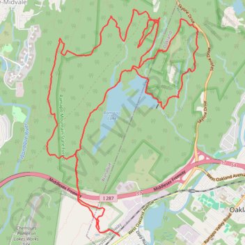 Ramapo Mountain Old-School trail, distance, elevation, map, profile, GPS track