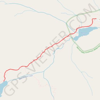 Crater Lake via Maroon Lake trail, distance, elevation, map, profile, GPS track