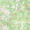 LeSauvageAumontAubrac trail, distance, elevation, map, profile, GPS track