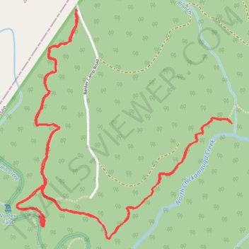 Vortex Falls and Panther Branch Overlook - North Chickamauga Creek Gorge State Park trail, distance, elevation, map, profile, GPS track