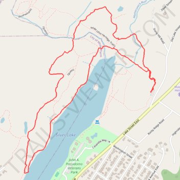 Silver Lake Park Loop trail, distance, elevation, map, profile, GPS track