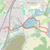 Walk Holmethorpe, Mersers Country Park, Nutfield Marsh, Beside expanded sand quarry trail, distance, elevation, map, profile, GPS track