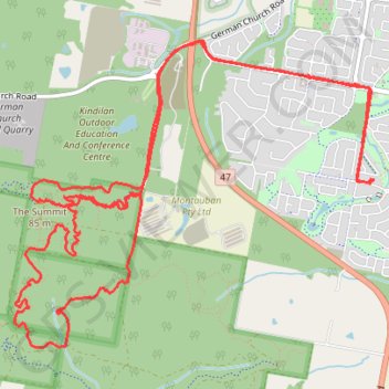 Redland - Bayview Conservation Area trail, distance, elevation, map, profile, GPS track