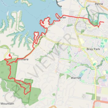 Lake Samsonvale - Clear Mountain Conservation Park trail, distance, elevation, map, profile, GPS track