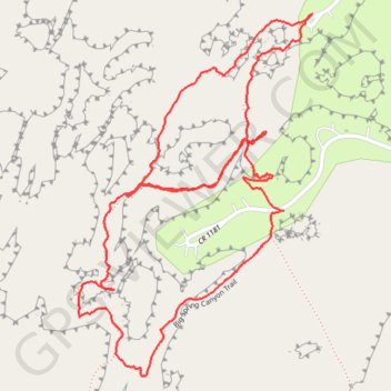Hiking Canyonlands Needles trail, distance, elevation, map, profile, GPS track