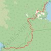 Port William to North Arm trail, distance, elevation, map, profile, GPS track