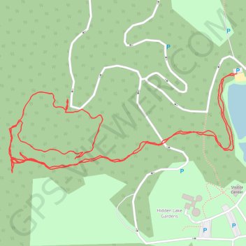 Hidden Lake Gardens Kettle Hole Trail trail, distance, elevation, map, profile, GPS track