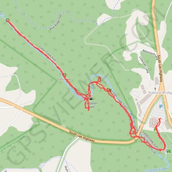 Cedar Creek Trail trail, distance, elevation, map, profile, GPS track
