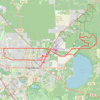 Hatchet Creek Preserve and Waldo Road trail, distance, elevation, map, profile, GPS track