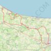 Bayeux Boucle ouest courte trail, distance, elevation, map, profile, GPS track