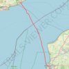 Saillink ferry from Dover to Boulogne-sur-Mer trail, distance, elevation, map, profile, GPS track
