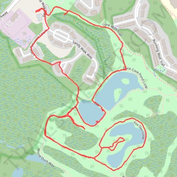 Piney Orchard Nature Preserve trail, distance, elevation, map, profile, GPS track