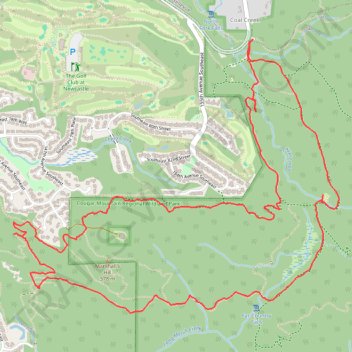 Cougar Mountain Regional Wildland Park - Loop hike from Red Town trailhead trail, distance, elevation, map, profile, GPS track