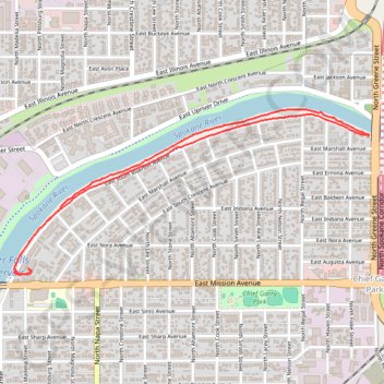 Tuffy's Trail hike trail, distance, elevation, map, profile, GPS track