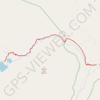 Big Pine Creek Trail to First Lake and Second Lake via First Falls and Second Falls trail, distance, elevation, map, profile, GPS track