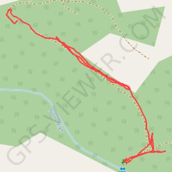 Forest path in Gidleigh #1 trail, distance, elevation, map, profile, GPS track
