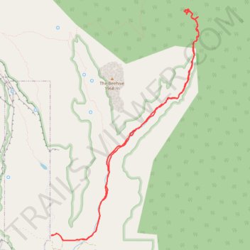 Short Creek survey trail, distance, elevation, map, profile, GPS track