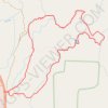 Red Canyon trail, distance, elevation, map, profile, GPS track