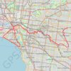 Canterbury - Gardiners Creek - Melbourne trail, distance, elevation, map, profile, GPS track