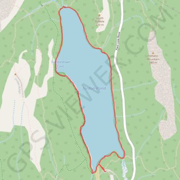 Jordan Pond Loop in Acadia National Park trail, distance, elevation, map, profile, GPS track