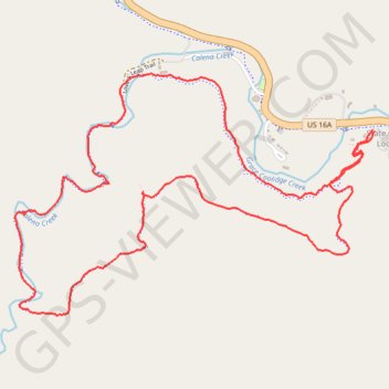 Lovers' Leap Trail in Custer State Park trail, distance, elevation, map, profile, GPS track