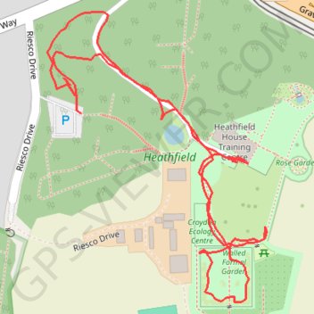 Heathfield trail, distance, elevation, map, profile, GPS track