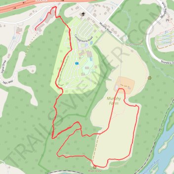 Murphy-Chambers Farm trail, distance, elevation, map, profile, GPS track