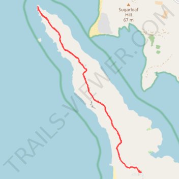 Tomales Point trail, distance, elevation, map, profile, GPS track