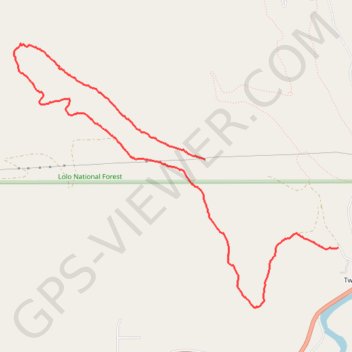 Twin Creek loop trail trail, distance, elevation, map, profile, GPS track