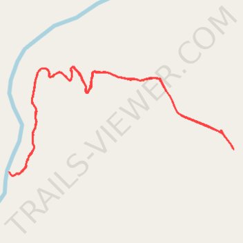East Fork Obey River trail, distance, elevation, map, profile, GPS track