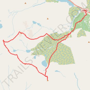 Fannichs Traverse: An Coileachan, Meall Gorm, Sgùrr Mòr and Beinn Liath Mhòr Fannaich trail, distance, elevation, map, profile, GPS track